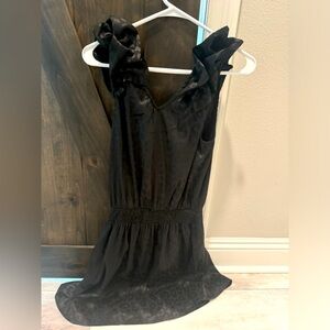 Entro Brand cute black sleeves mini dress (ruffle sleeve). Size Small